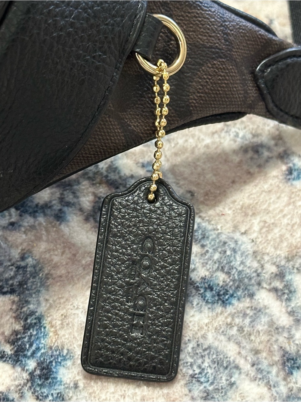 Coach Signature Tote with Double Zip Top - Picture 6 of 6